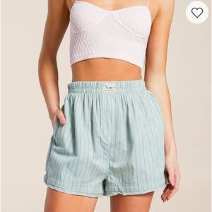We The Free Day To Day Striped Boxers in Misty Blue Combo NWT Retail $38